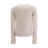 Allude Beige Cashmere Cashmere Sweater
